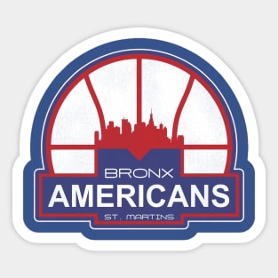 Defunct Bronx Americans 'St. Martins' Basketball Team Sticker